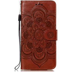 Mobigear Mandala iPhone 11 Pro Max Étui Portefeuille - Marron