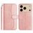 Mobigear S Line Housse iPhone 17 Pro Etui Porte-Monnaie - Rose doré