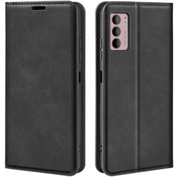 Mobigear Retro Slim Motorola Moto G42 Étui Portefeuille - Noir
