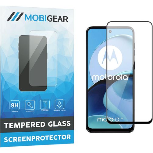Mobigear Premium Motorola Moto G14 Verre trempé Protection d'écran - Compatible coque - Noir