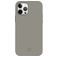 Valenta Snap Luxe Coque iPhone 12 Pro Max Coque arrière en Cuir Véritable - Gris