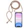 Mobigear Lanyard iPhone 11 Coque avec cordon en TPU Souple - Transparent / Marron