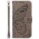 Mobigear Butterfly Housse Samsung Galaxy S25 Plus Etui Porte-Monnaie - Gris