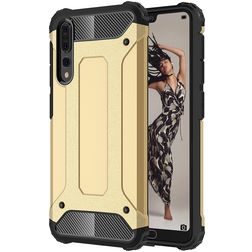 Mobigear Outdoor Coque Huawei P20 Pro Coque arrière Rigide Anti-Chocs - Or
