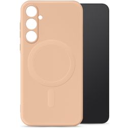 My Style Protective Flex Coque Samsung Galaxy A55 MagSafe Coque arrière en TPU Souple - Soft Pink