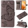 Mobigear Butterfly Housse Xiaomi 14T Pro Etui Porte-Monnaie - Gris