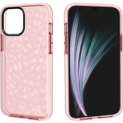 Mobigear Diamond iPhone 12 Pro Max Plastique rigide Coque arrière - Rose
