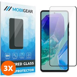 Mobigear Premium Samsung Galaxy M55 Verre trempé Protection d'écran - Compatible Coque (Lot de 3)