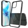 Mobigear Crystal Coque iPhone 12 Pro Max Coque arrière Rigide - Noir / Transparent