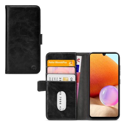 Mobilize Elite Gelly Samsung Galaxy A32 4G Étui Portefeuille - Noir