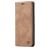 Caseme 013 Housse Samsung Galaxy A21s Etui Porte-Monnaie - Marron