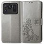 Mobigear Clover Housse Xiaomi Mi 11 Ultra Etui Porte-Monnaie - Gris