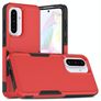 Mobigear Heavy Armor Coque Samsung Galaxy A56 Coque arrière Rigide Anti-Chocs - Rouge