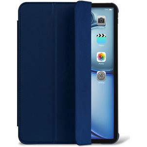 Decoded Textured Slim Coque iPad Air 4 (2020) Etui en Silicone Souple - Navy Peony