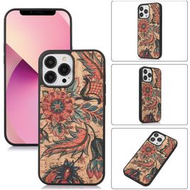Mobigear Cork Coque iPhone 14 Plus Coque arrière en TPU Souple - Model 1