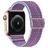 Mobigear W Texture Bracelet Nylon Apple Watch Bracelet élastique - 42/41/40/38 mm - Violet