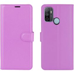 Mobigear Classic Housse OPPO A53 Etui Porte-Monnaie - Violet