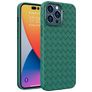 Mobigear Woven Coque iPhone 14 Pro Coque arrière en TPU Souple - Vert