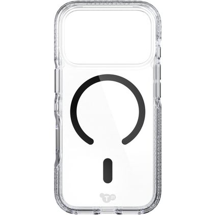 Tech21 EvoCrystal Coque iPhone 18 Pro MagSafe Coque arrière Rigide - Transparent / Noir