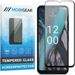 Mobigear Premium Nokia C22 Verre trempé Protection d'écran - Compatible coque - Noir