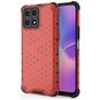 Mobigear Honeycomb Coque HONOR X8 Coque arrière Rigide Anti-Chocs - Rouge