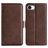 Mobigear Slim Magnet Housse iPhone 16e Etui Porte-Monnaie - Marron