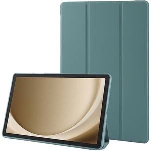 Mobigear Tri-Fold Gel Coque Samsung Galaxy Tab A11 Plus Etui en TPU,Similicuir - Vert