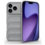 Mobigear Bumpy Coque iPhone 18 Pro Coque arrière en TPU Souple - Gris