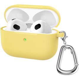 Mobigear Classic Coque Apple AirPods 3 Coque en Silicone Souple - Jaune
