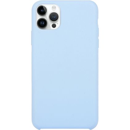 Mobigear Rubber Touch Coque iPhone 15 Pro Max Coque arrière en Silicone - Bleu