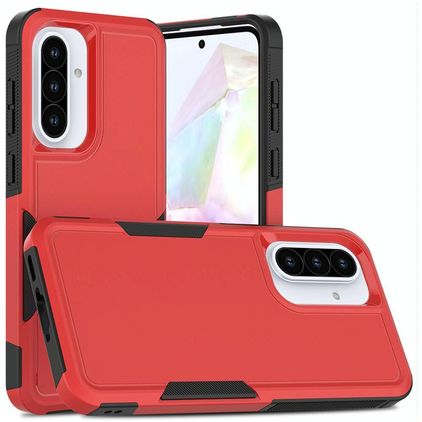Mobigear Heavy Armor Samsung Galaxy A56 Plastique rigide Coque arrière Antichoc - Rouge