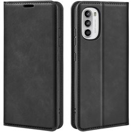 Mobigear Retro Slim Housse Motorola Moto G82 Etui Porte-Monnaie - Noir