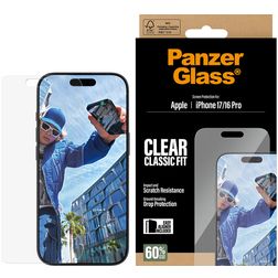 PanzerGlass Classic Fit iPhone 17 Verre trempé Protection d'écran - Compatible Coque