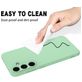 Mobigear Rubber Touch Coque Samsung Galaxy S25 FE Coque arrière en Silicone - Vert