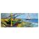 Mobigear Anti-Slip Tapis de souris - 40 x 90 cm - Fishing Boats on the Beach