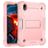 Mobigear ShieldStand Coque iPad Mini 7 (2024) Coque arrière en Plastique rigide,Silicone + Porte-crayon + Support Amovible - Rose