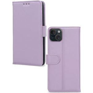 Mobilize Premium Gelly Wallet Housse iPhone 15 Plus Etui Porte-Monnaie - Violet
