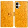 Mobigear Flowers Housse iPhone 17 Etui Porte-Monnaie - Jaune