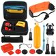 Puluz GoPro Mount Pack de Démarrage Accessoires 14 Pièces + Sac Noir