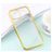 Mobigear Royal Coque iPhone 12 Pro Max Coque arrière en TPU Souple - Transparent / Or