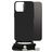 Mobilize Lanyard Gelly iPhone 14 Pro Max TPU souple Coque avec cordon - Noir