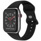 Mobigear Sport Dual Bracelet Silicone Apple Watch Fermeture à clou et passant - 49/46/45/44 mm - Noir