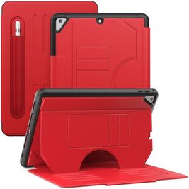 Mobigear Magnetic Folio Coque iPad Air 2 (2014) Etui + Porte-crayon - Rouge