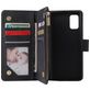 Mobigear Zipper Housse Samsung Galaxy A41 Etui Porte-Monnaie - Noir