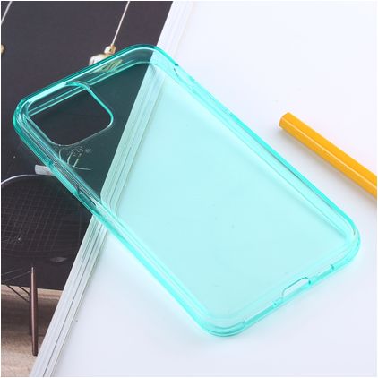 Mobigear Colors Coque iPhone 11 Pro Max Coque arrière en TPU Souple - Turquoise