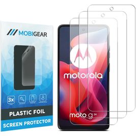 Mobigear Motorola Moto G24 Protection d'écran Film - Compatible Coque (Lot de 3)