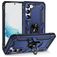 Mobigear Armor Ring Coque Samsung Galaxy S23 Coque arrière Rigide Anti-Chocs avec Anneau-Support - Bleu