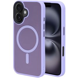 Mobiparts Hardcover Coque iPhone 16 MagSafe Coque arrière Rigide - Satin Lila