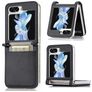 Mobigear Excellent Coque Samsung Galaxy Z Flip 5 Coque arrière Rigide avec Porte-Cartes - Noir