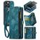 Caseme 008 Housse iPhone 12 Pro Max Etui avec Coque Détachable Porte-Monnaie - Bleu